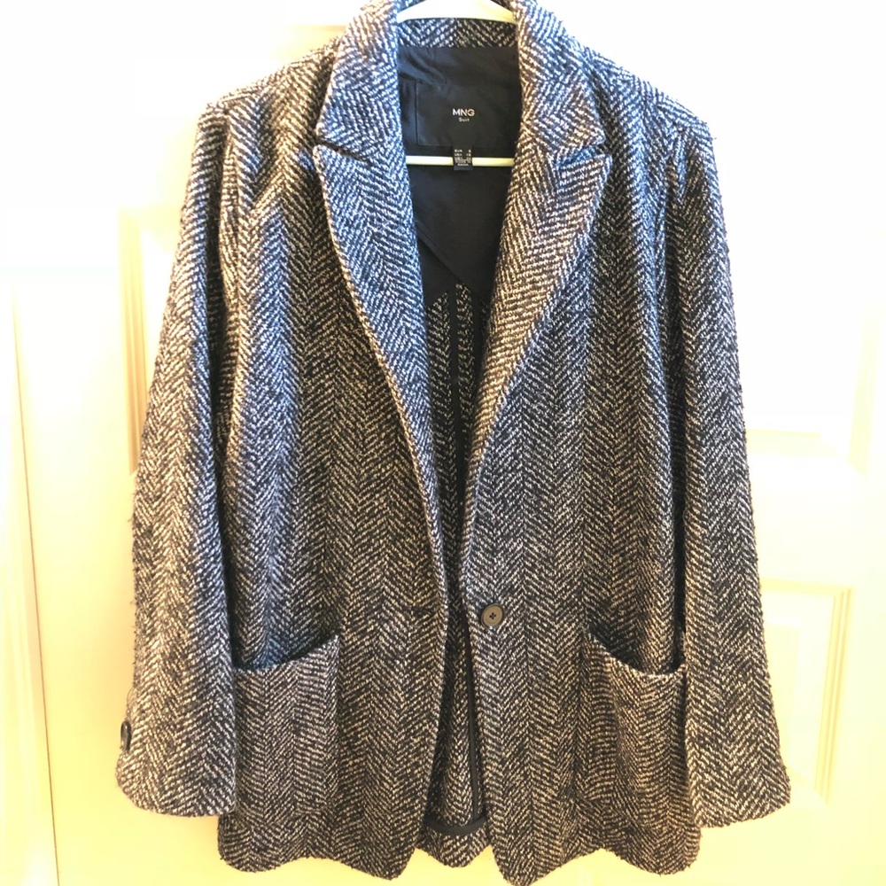 Mango Herringbone Jacket